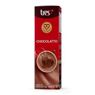 3 Corações Cápsula Chocolatto TRES - 10 unidades