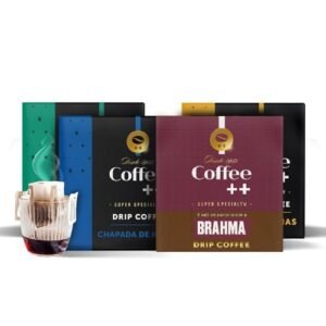 Coffee Mais Brahma│Café Super Especial │ Kit com 4 caixas Drip Coffee → 1 BRAHMA + 1 Chapada de Minas + 1 Mantiqueira de Minas + 1 Cerrado Mineiro │100% Arábica │Torra Média │4 x 10 Unidades…