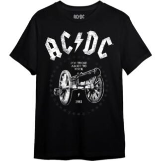 Camiseta AC/DC For Those About to Rock (BR, Alfa, 4G, Regular, Preto) (Camisetas)