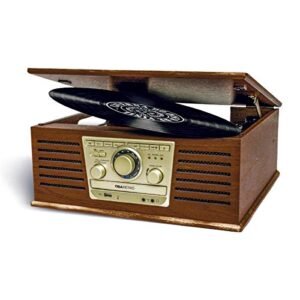 Obaretrô Vitrola Conversor de Vinil e Cd Bt Rádio Obabox