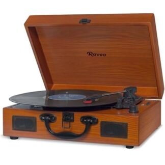 Raveo Vitrola com USB e Bluetooth, Sonetto Wood, 10W, marrom
