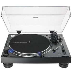 Toca-Discos Audio-Technica Audio-Technica Manual DJ Profissional AT-LP140XP-BK Direct-Drive com cartucho AT-XP3, Preto, Bivolt 120/240V