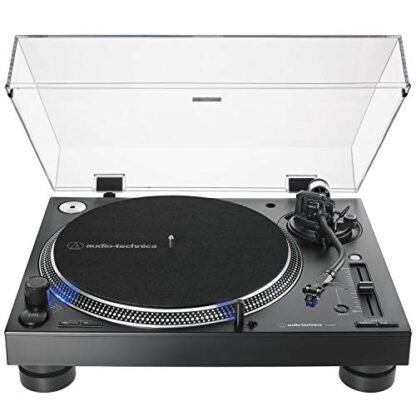Toca-Discos Audio-Technica Audio-Technica Manual DJ Profissional AT-LP140XP-BK Direct-Drive com cartucho AT-XP3, Preto, Bivolt 120/240V