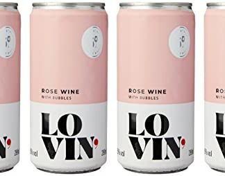 Lovin Vinho Rosé Frisante Em Lata ’ Wine 269 Ml (4 Unidades)