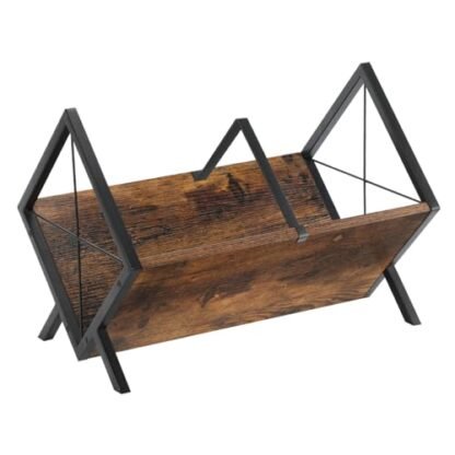YINMIT Suporte de disco de vinil, rack de armazenamento de discos de vinil de 80-100 LP, exibição de disco de vinil de montagem rápida, organizador de estilo retrô para revistas, livros, arquivos, (Equipamentos)