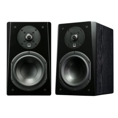 SVS Prime Bookshelf Caixa Acústica 150w (Black Ash, Par) (Equipamentos)