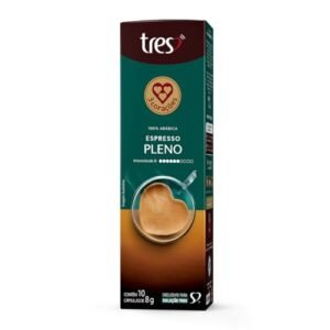 Cápsula de Café Espresso Pleno 3 Corações 10 unidades