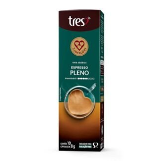 Cápsula de Café Espresso Pleno 3 Corações 10 unidades