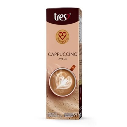 3 Corações Cápsula Cappuccino Avelã TRES - 10 Unidades
