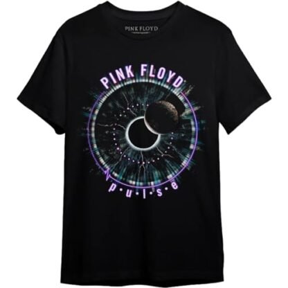 Camiseta Pink Floyd Pulse Preto Consulado OF0179 Tamanho:GG;Cor:Preto (Camisetas)