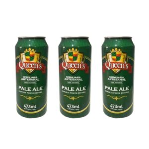Queen's Cervejaria, Cerveja Queens Pale Ale 473 ml - Kit com 3 latas