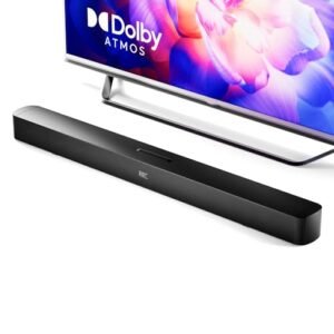 GEOYEAO Barra de Som com Dolby Atmos 2.1 Canais, 190W, 94.0 cm, Som Surround TV Speaker Home Theater, HDMI-ARC/Bluetooth/Optical/AUX, para TV/projetor/DVD Player/Switch/PC (Equipamentos)