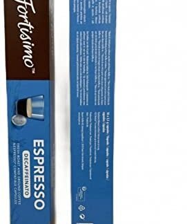 Fortissimo Cápsulas De Café Espresso Descafeinado Em Alumínio Compatível Com A Máquina Nespresso Contém 10 Cápsulas