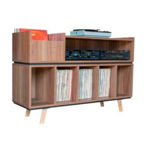 Estante Para Discos de Vinil Toca Discos e Receiver (Alamo - Sem Portas) (Equipamentos)