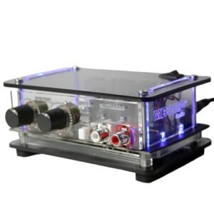 Mini Amplificador de som áudio para Caixa acústica de Som, PC, Notebook, tablet, MBORG RC40 para casa, loja, salas, consultórios, salas de aula para caixas acústicas de 30 a 50w (Equipamentos)