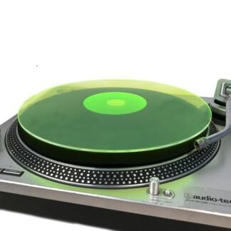 Tapete de acrílico para toca-discos de vinil para tocadores de LP de 30 cm - redução de ruído e melhora a qualidade do som e oferece graves mais apertados - tapete antiestático. (Equipamentos)