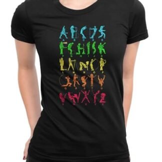 Camiseta Feminina Alfabeto Do Rock Camisa De Banda Blusinha (Camisetas)