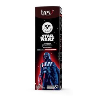 3 Corações Cápsula Café Espresso Star Wars Darth Vader - 10 unidades