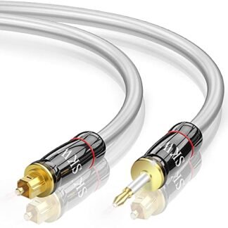 SKW Cabo de áudio digital óptico mini Toslink para Toslink de 4,9 pés/1,5m (Equipamentos)