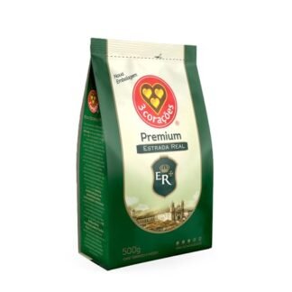 Kit 05un 3 Corações Café Torrado e Moído Premium Estrada Real - 500g