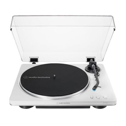 Toca-Discos Vinil Audio-Technica Automático AT-LP70X-WS, Branco e prata, Bivolt 120/240V (Equipamentos)