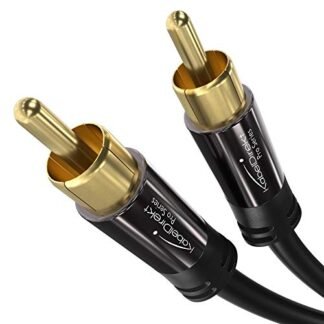 KabelDirekt 1 x RCA macho para 1 x RCA macho subwoofer/cabo de áudio/vídeo digital – Pro Series, 6 feet (Equipamentos)