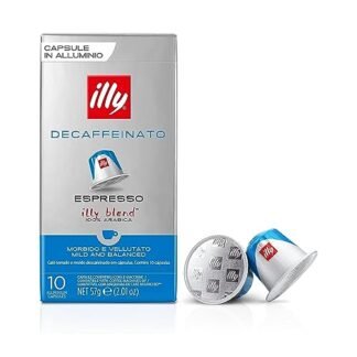 Illy Cafè Illy Descafeinado Em Cápsulas Compatíveis Com Nespresso® - Sabor Clássico 100% Arábica - 1 Pacote De 10 Cápsulas