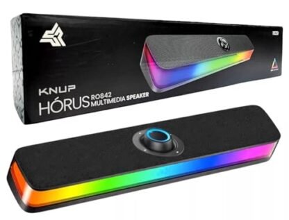 Caixa de Som Soundbar Bluetooth 5.3 Multimidia Para Pc Notebook Tv Smartphone Knup - Hórus RO842 (Equipamentos)