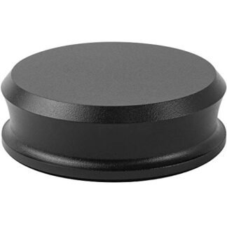 Estabilizador de peso SmallBen Record com almofada protetora de couro – 255 g – Estabilizador LP durável e elegante – Serve para qualquer toca-discos – Preto fosco