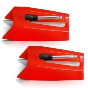 Betus Agulha de substituição para toca-discos – Agulha de substituição para toca-discos de diamante vermelho para áudio aprimorado – Ajuste universal para Crosley, ION, Victrola, fonógrafos, Boytone (Equipamentos)