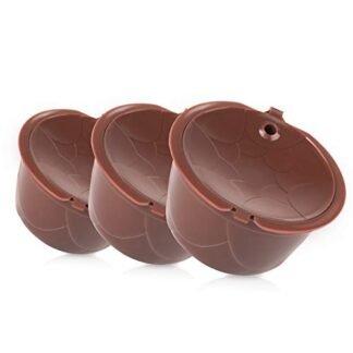3 PCS cápsulas de café reutilizáveis cápsulas de café recarregáveis compatíveis com filtros de café Dolce Gusto recarregáveis com escova presente para amantes de café