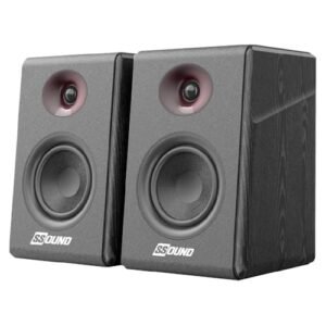 Monitor de Áudio Ssound SS-004 80W RMS Bluetooth/Optical/USB/RCA-Preto (Equipamentos)