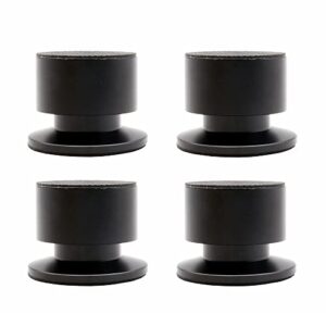 Flushbay Pacote com 4 pontas de alto-falante de latão protetores de piso com pontas de isolamento de alto-falante ajustáveis para subwoofer CD DVD Player amplificador de áudio, toca-discos, chassi com (Equipamentos)