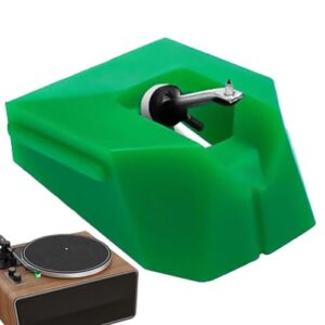 Agulha de substituição para tocador de discos, agulha de gravador - Green Oval Tip Record Player Afolles | Equipamentos de gravação musical, acessórios de gravador retro, ferramentas de cartucho de pl (Equipamentos)