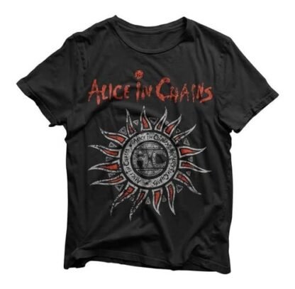 FATUM, Camiseta Alice In Chains Camiseta Banda Alice In Chains Rock Tamanho:G;Cor:Preto (Camisetas)