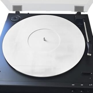 Tapete para toca-discos de acrílico branco, 29,8 cm para toca-discos de vinil de 30 cm, antiestático e redutor de ruído para melhorar a qualidade dos graves mais apertados, tapete para toca-discos (Equipamentos)