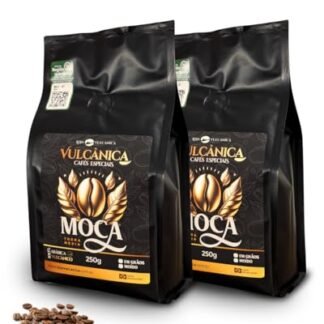 Café Especial em Grãos Moca Loja Vulcânica 500g - Torra Média, Notas de Chocolate
