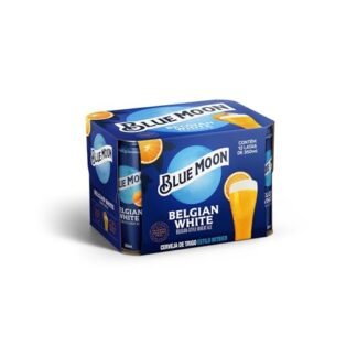 Pack Cerveja Belgian White Ale Blue Moon Lata 350ML Com 12 Unidades
