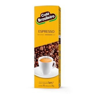 Cápsula de Café Espresso Brasileiro TRES 3 Corações 10 unid