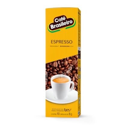 Cápsula de Café Espresso Brasileiro TRES 3 Corações 10 unid