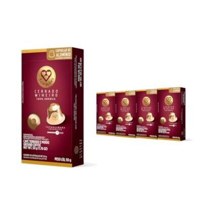 3 Corações​ Pack Cápsulas de Café Cerrado Mineiro, Compatíveis com Nespresso, contém ​4​0 un