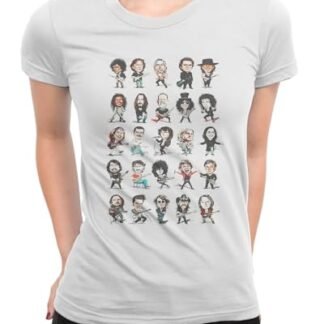 Camiseta Feminina Astros Do Rock Cantores Bandas (Camisetas)