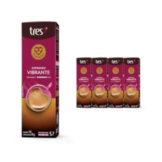 ​Pack 3 Corações Cápsula ​d​e Café Espresso Vibrante TRES - ​40 un