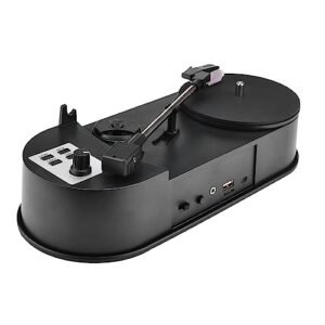 KKcare 33/45 PRM LP Toca-discos para MP3 Converter Vinil para MP3 Toca-discos com Adaptador 5V DC com Slot para Cartão Micro SD (Equipamentos)
