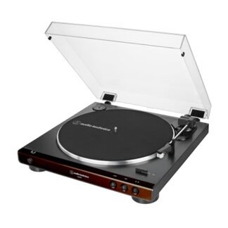 Toca-Discos Vinil Audio-Technica Automático AT-LP60X-BW, Marrom, Bivolt 120/240V