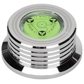 Estabilizador de discos, estabilizador de peso de disco de alumínio com nivelamento de bolhas para toca-discos LP 50Hz, estabilizador de disco para toca-discos de toca-discos para leitor de CD Player (Equipamentos)