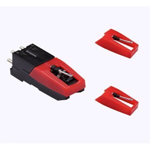 Cartucho de substituição para toca-discos com 3 peças de agulha de cerâmica para toca-discos de fonógrafo LP (Equipamentos)