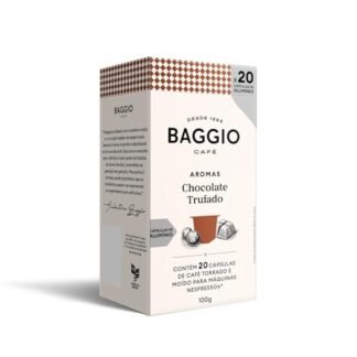 Cápsulas de Café Baggio Café Aroma Chocolate Trufado, compatível com Nespresso, contém 20 cápsulas