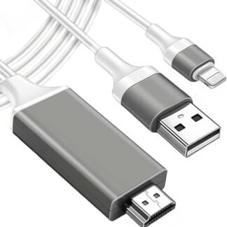 Cabo Adaptador para HDMI, 1080p, Conversor AV Digital Compatível iPhone/iPad, Compatível com TV e Projetor