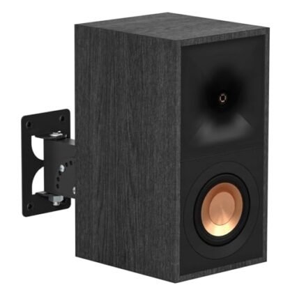 Chunxiao Suporte de Parede de Alto-Falante Metal Ajustável para Klipsch R-40M e HDT-600, Inclinação e Rotação Ajustáveis, Montagem na Parede ou Estante (Equipamentos)